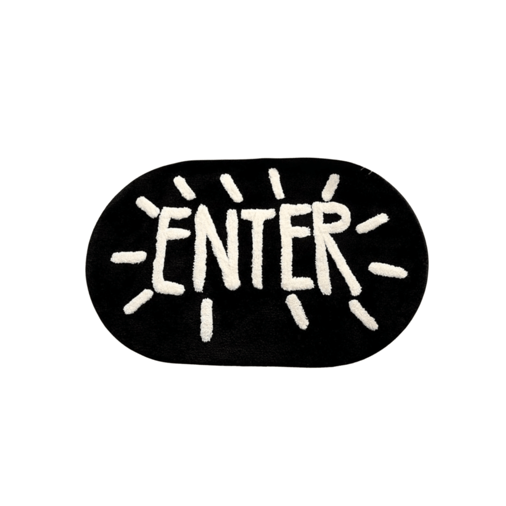 พรมเช็ดเท้า JKLOVEHOME DOORMAT SERIES 001 40X60 ซม. สีดำ_0